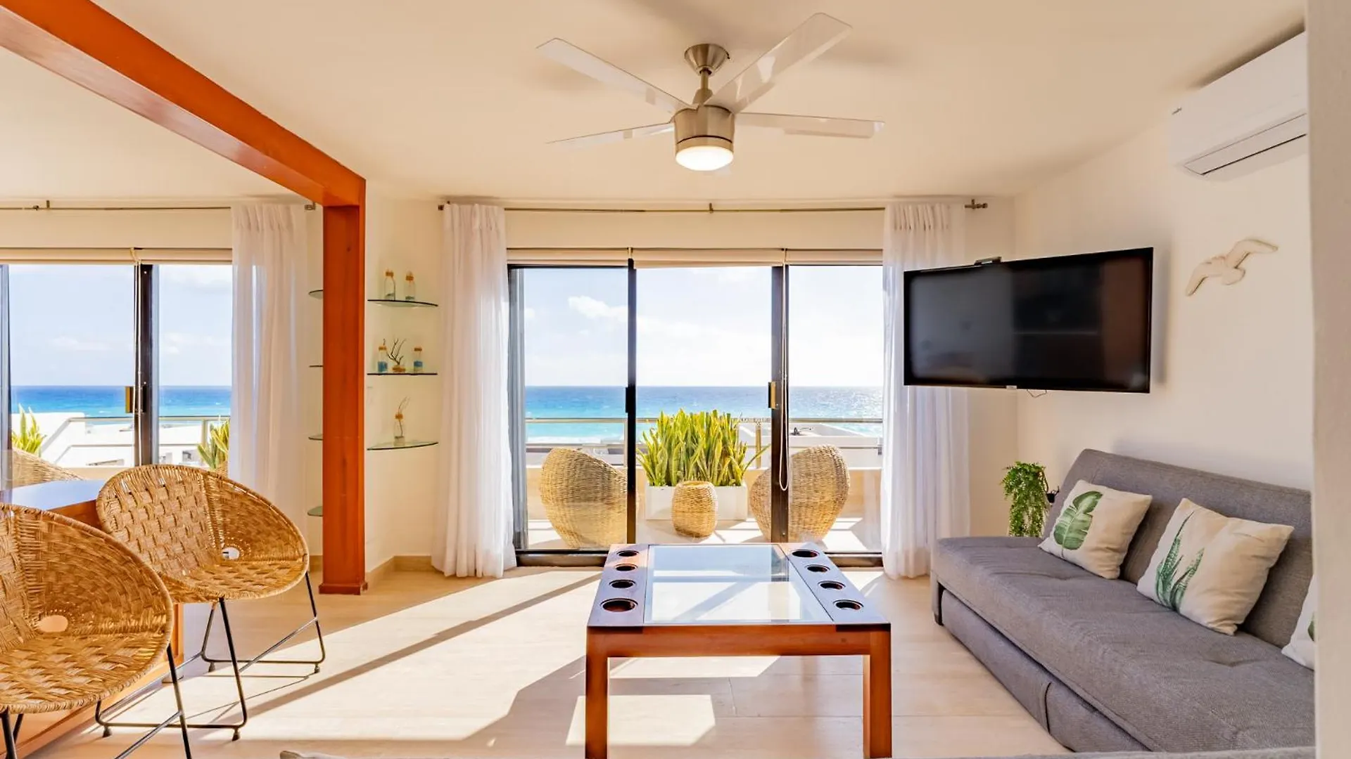 Lägenhet Amazing Caribbean Ocean View At Villas Marlin In Cancún